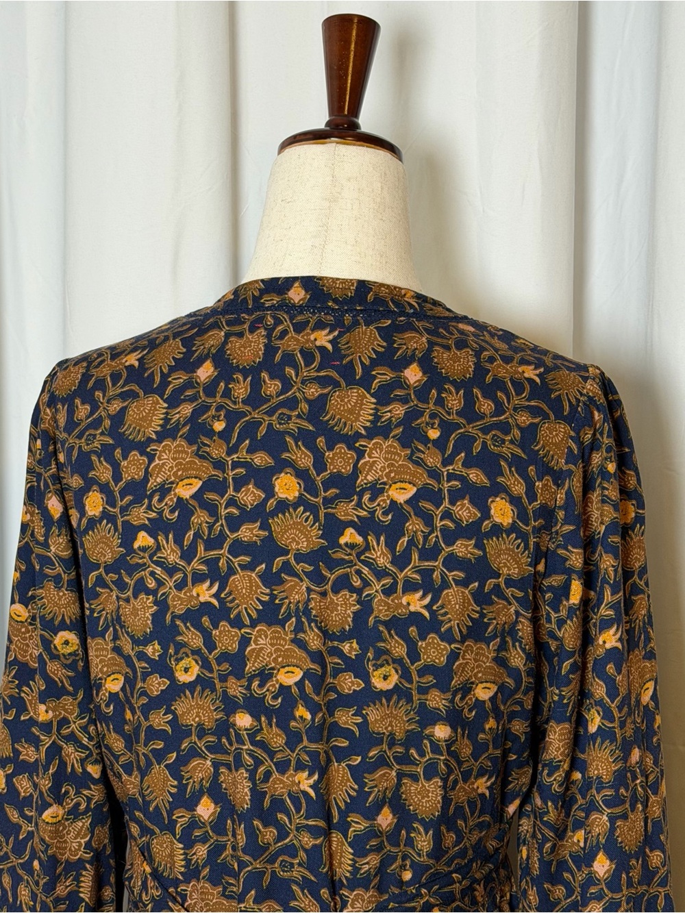 Xirena Charly Goldenrod Floral Midi Dress NWT XS Boho Long Sleeve - Picture 10 of 16